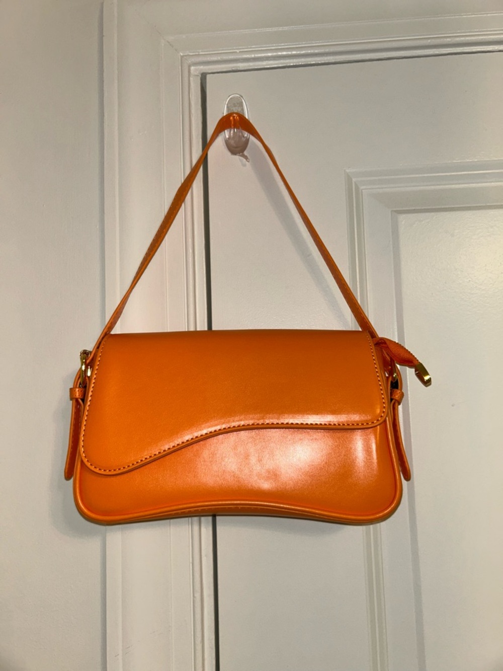 Sleek Orange Shoulder Bag